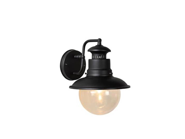 LUCIDE FIGO - Applique murale Intérieur/Extérieur - Ø 21\,5 cm - 1xE27 - IP44 - Noir