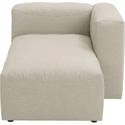 LONGCHAIR Armlehne rechts Kattrina Flachgewebe creme