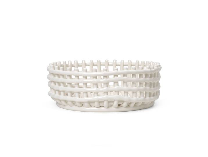 Ferm Living - Centre de table Ceramic - Blanc - Céramique émaillée - Designer Trine Andersen