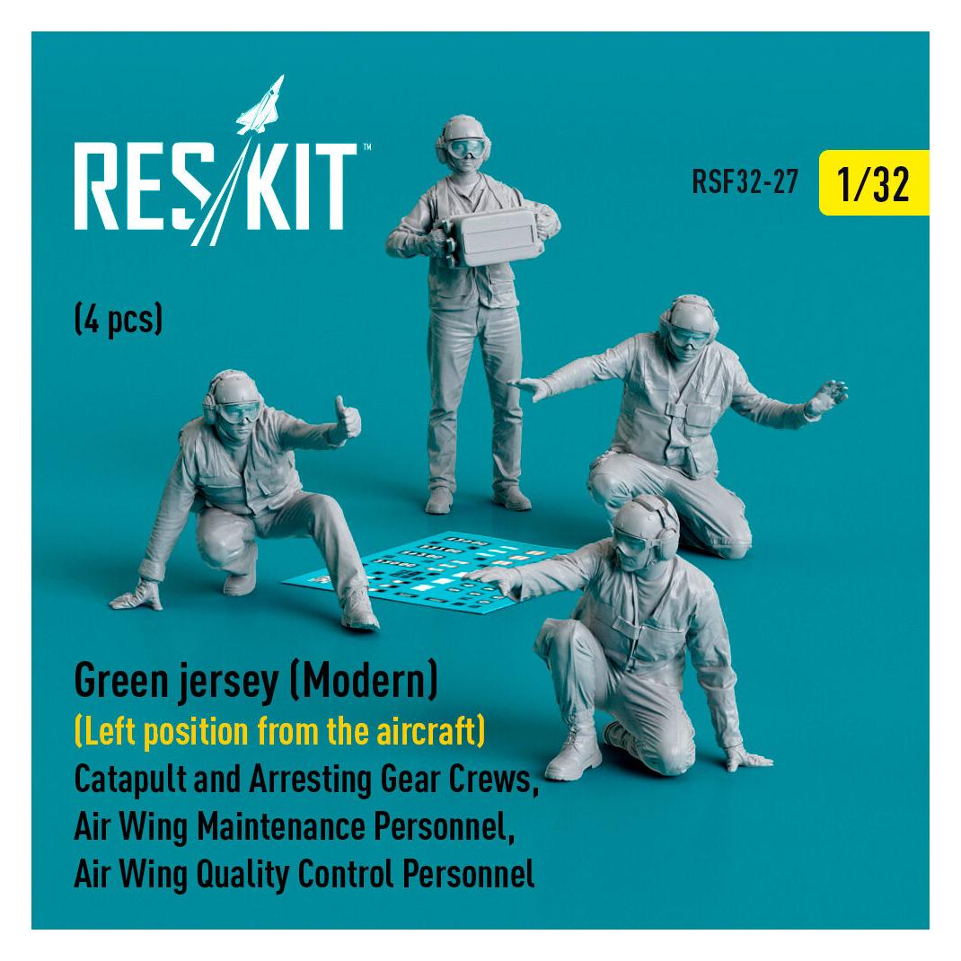 ResKit Green jersey (Modern) (Left position from the aircraft) Catapult and Arresting Gear Crews, Air Wing (RSF32-0027)