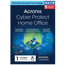 Acronis Cyber Protect Home Office Advanced, 1 Gerät - 1 Jahr + 500 GB Cloud-Speicher, ESD