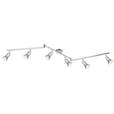 GLOBO LIGHTING Deckenstrahler "DANTE", silber (verchromt), 1 Stk., Leuchten, Deckenspot/beweglich/verchromt/LxBxH: 1450x85x175mm, Deckenstrahler