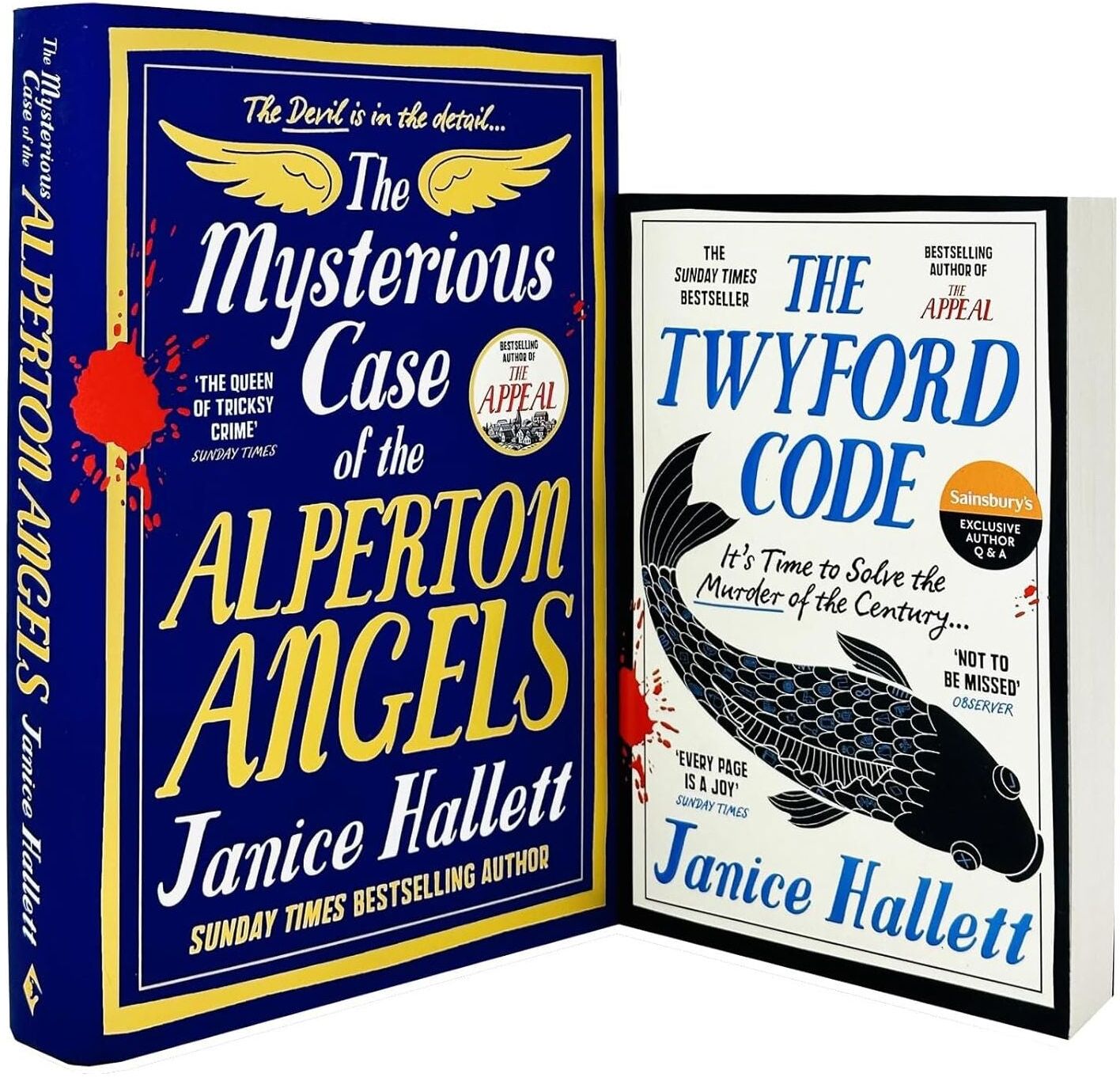 Viper The Twyford Code and The Mysterious Case of the Alperton Angels By Janice Hallett 2 Books Set