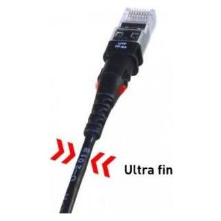 PatchSee Patchkabel ThinPatch UTP CAT 6a schwarz 2,1m (U/UTP, CAT6a, 2.10 m) (TP-6A-U/7)