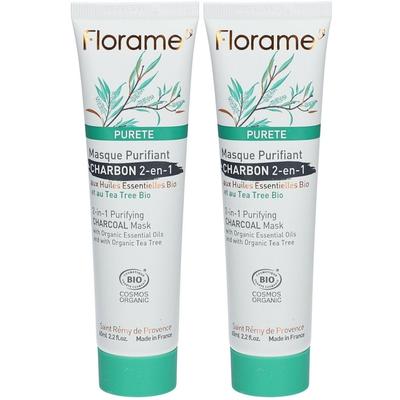 Florame Purete Masq Charb 65Ml x2 2x65 ml Gesichtsmaske