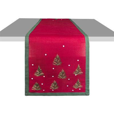 Tischläufer OTTO HOME "Josselin" Gr. 1, rot, B:140cm L:40cm, Polyester, Tischdecken