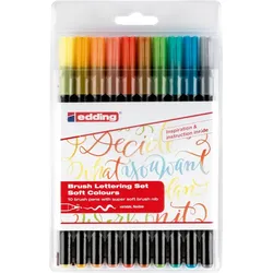 Pinselmaler edding 1340 Brushpen sanfte Farben VE=10x10 Farben