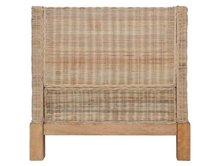 Fauteuil en rotin naturel - - 72x78x71 cm - Coussins Blanc crème - Rotin naturel - Bois de manguier