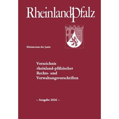 Verzeichnis rheinland-pfälzischer Rechts- und Verwaltungsvorschriften, Taschenbuch von , Nomos, 978-3-7560-3785-8