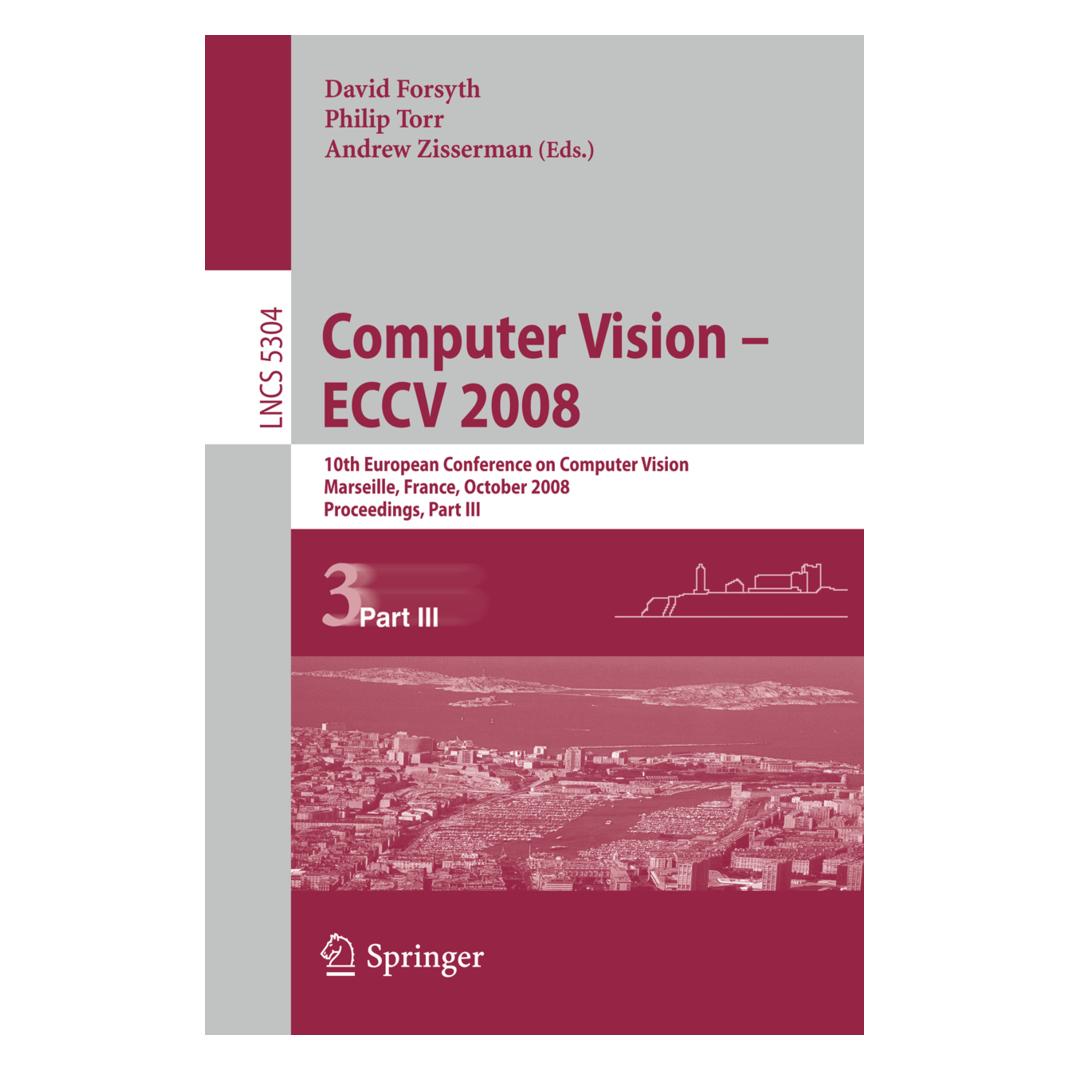 Springer Computer Vision - ECCV 2008 (Englisch, Softcover, Andrew Zisserman, David Forsyth, Philip Torr) (55504023)