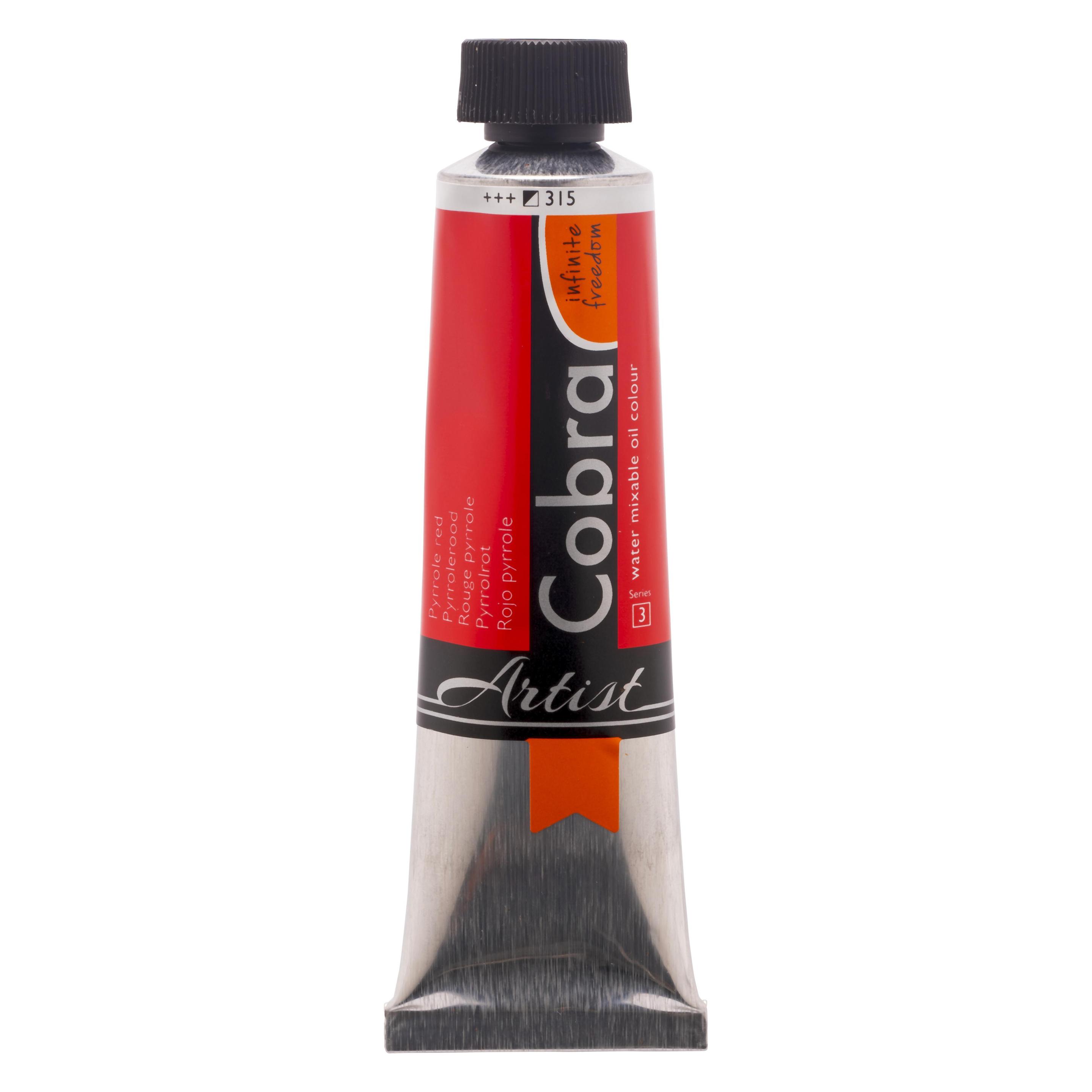 Talens Oelfarbe Cobra wasservermalbar Pyrrolrot 315 (40 ml) (21053150)