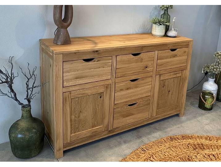 Sideboard 145x90cm 'Yukon' Wildeiche massiv geölt