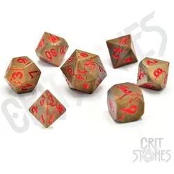 Glass Staff CritStones Metal Würfel Set Rage Within (7)