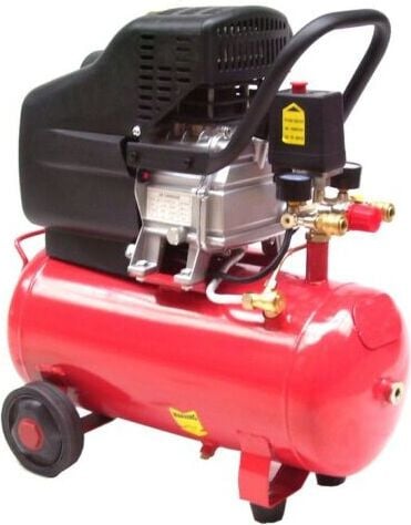 Apex Mobiele persluchtcompressor B4985 met 24 liter reservoir, 1,5 kW, 230V