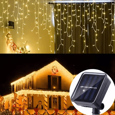 Inspire Curations Solar LED Fairy String Lights 3.5M Waterproof Twinkle Garden Decoration Lights warm Light
