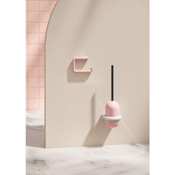 Barbie™ x HEWI Bürstengarnitur und WC-Papierhalter Set B477.000 WC-Garnitur dreifarbig, Papierh. rosa