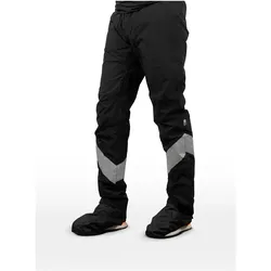 Ralka, Unisex, Velohosen, Wasserdichte atmungsaktive Fahrradregenhose (L), Schwarz