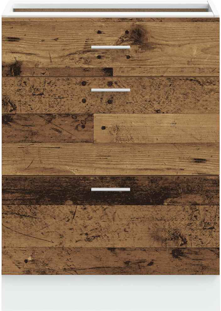 Latitude Run Lyon Kitchen Base Cabinet Lyon old wood 81.5cm H X 60cm W X 46cm D