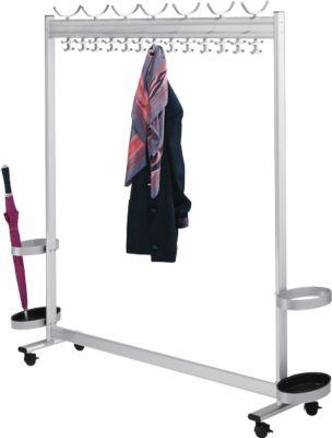 Garderobe multiline, B 1400,14 Hut-/52 Mantelhaken