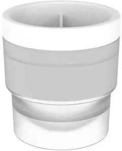 Uplift Essentials Silicone Sphere Ice Mold For Whiskey And Cocktails white