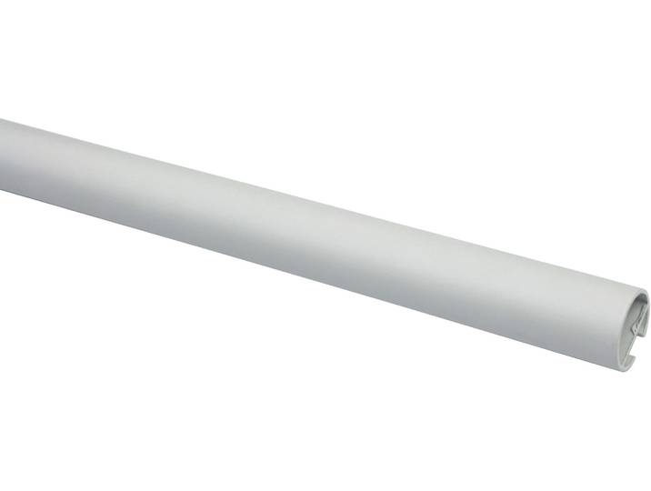 Gardinenstange Leon mit Innenlauf I Ø 20 mm , weiss (weiß, matt), B:160cm Ø:20mm, Metall, SCHÖNER WOHNEN-KOLLEKTION, Gardinenstangen, Gardinenstange, mit Bohren, verschraubt, Deckenmontage, Serie Leon