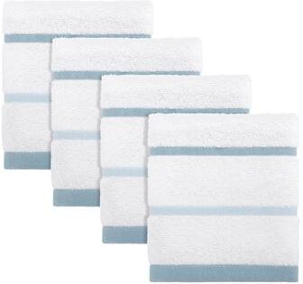 Izod Sandbar Blue 4-Pack Washcloth Set