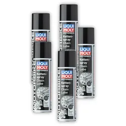 5x Kettenspray LIQUI MOLY 1508 für Motorrad & Roller - Kettenfett in Spraydose 250 ml