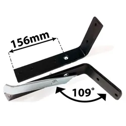 BERG Kotflügelhalter 400, 71° für Pedal-Gokarts