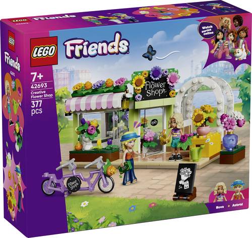 42693 LEGO FRIENDS Rollenspiel-Spielzeugladen mit 2 Minifiguren, Blumenarrangements und Blumensträußen