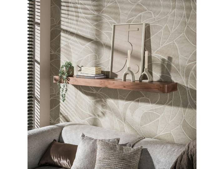 Etagère Murale Bois Foncé Plateau Épais 150 Cm Nako