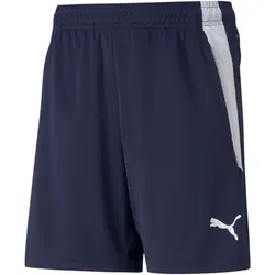 PUMA teamLIGA Trainingsshorts Kinder peacoat/puma white 164
