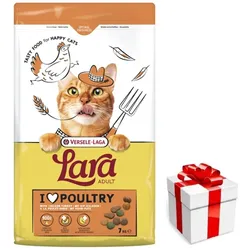 VERSELE-LAGA Lara Adult Turkey & Chicken 7kg - Katzenfutter für Erwachsene mit Pute und Huhn + Überraschung für die Katze