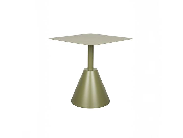Bistro Table White Label Living Fabby 70x70 cm, Green, Square, New Table - perfect for café and bistro