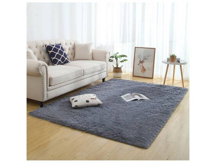 Trendy tapis de salon shaggy gris - Vantory - argent 160x230 cm