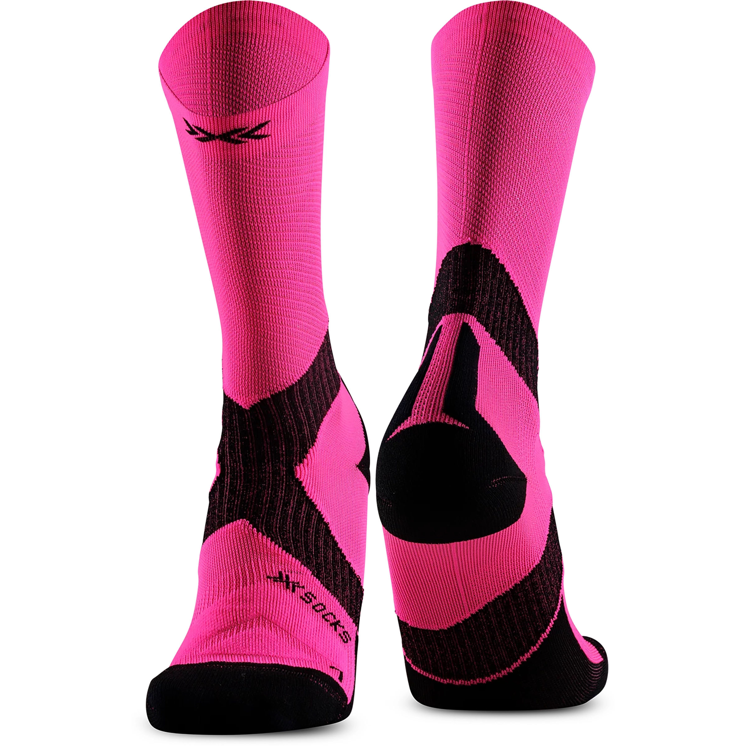 X-Bionic Bike Expert Crew Fahrradsocken pink Größe 35 Rennrad | Gravel Elastisch