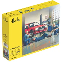 Heller Car Mechanics I Figuren-Set 1:24 Modellbau-Zubehör mit 3 Mechanikern