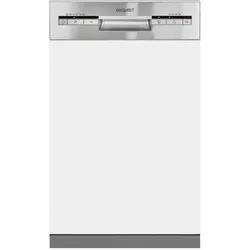 Exquisit EGSP1009-E, Geschirrspüler Einbau, Silber