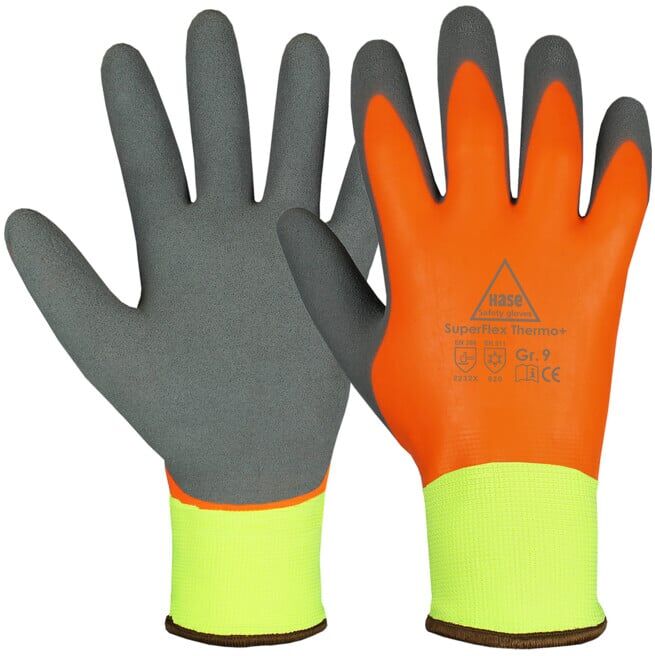 Hase SUPERFLEX THERMO+, Gants hiver/montage, polyester/latex (508650-7)