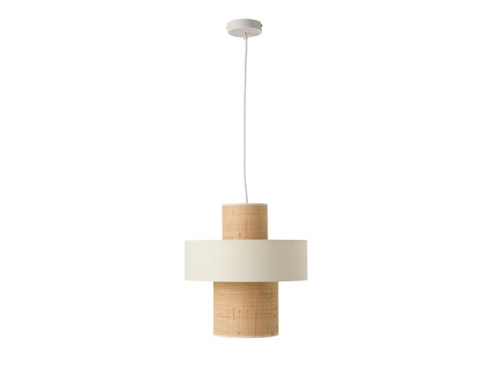 Suspension tube jute naturelle et blanc
