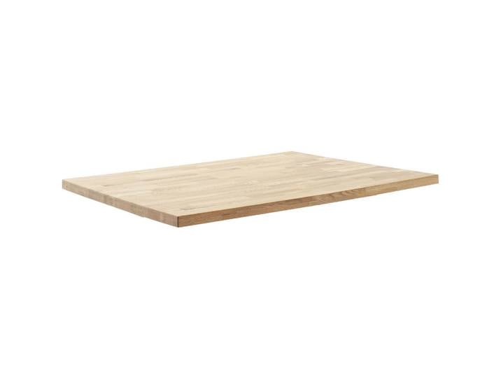 Carryhome Tischplatte, Wildeiche, Holz, Wildeiche, massiv, rechteckig, 75x4x140 cm, Esszimmer, Tische, Esstische, Tischsysteme, Tischplatte