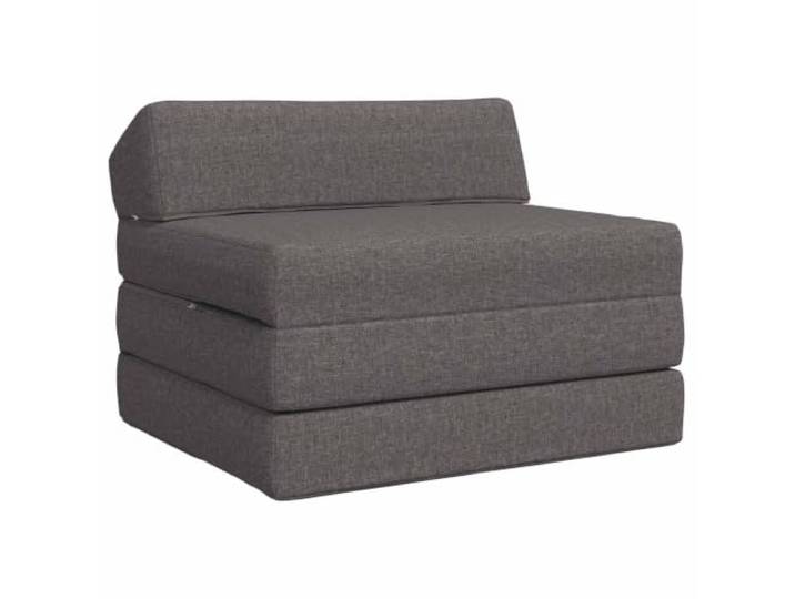 KUTYWEXFM Klappsofa Bett Hellgrau 200x70x10 cm Faltbare Matratze 2-in-1 Vielseitige Bodenmatratze und Sesselliege mit Schaumstoffpolsterung für Schlafzimmer, Wohnzimmer und Gäste.