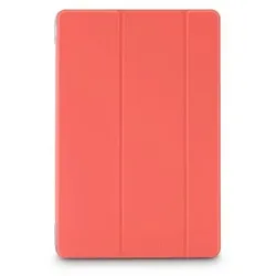 Folio aus Kunststoff für Samsung Galaxy Tab A9+ bis 27,9 cm (11") Schmutzabweisend, Staubresistent, Kratzresistent mit Magnetverschluss (Koralle) 222014 Fold Clear