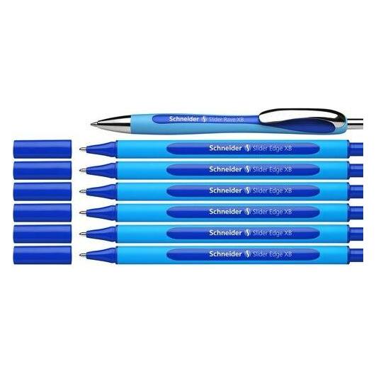 Schneider AKTION: Kugelschreiber Slider Edge blau, Schreibfarbe: blau, 6 St. + GRATIS Kuge (7x) (50-152257)