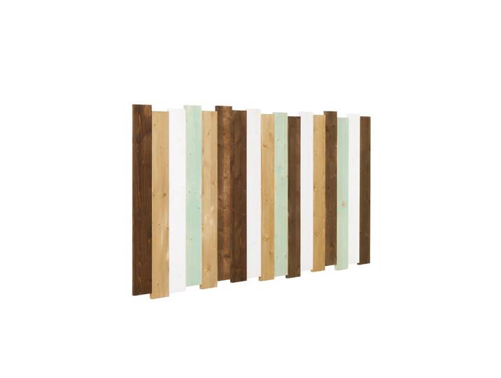 Tête de lit sapin massif multicolore 160 cm