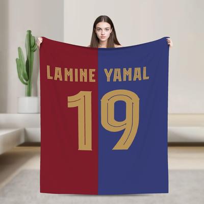 Shop Station Lamine Yamal Inspired Football Throw Blanket Ultra Soft Fleece Cozy Sofa & Travel Blanket 1 29.92 40.16 In