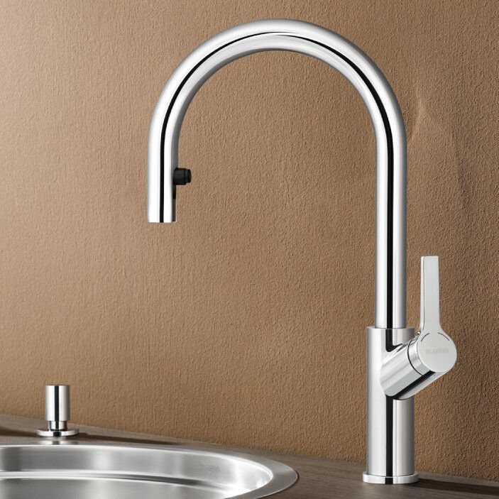 Blanco Carena-S Kitchen Faucet Side Spray Chrome 24cm