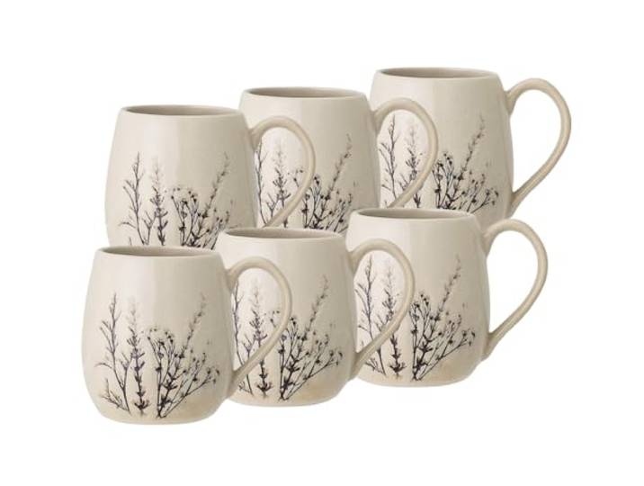 Bloomingville Bea Tasse, Steingut, a 400 ml (6 Tassen)