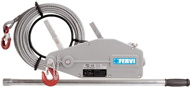 Fervi 0791/32 Argano manuale a fune