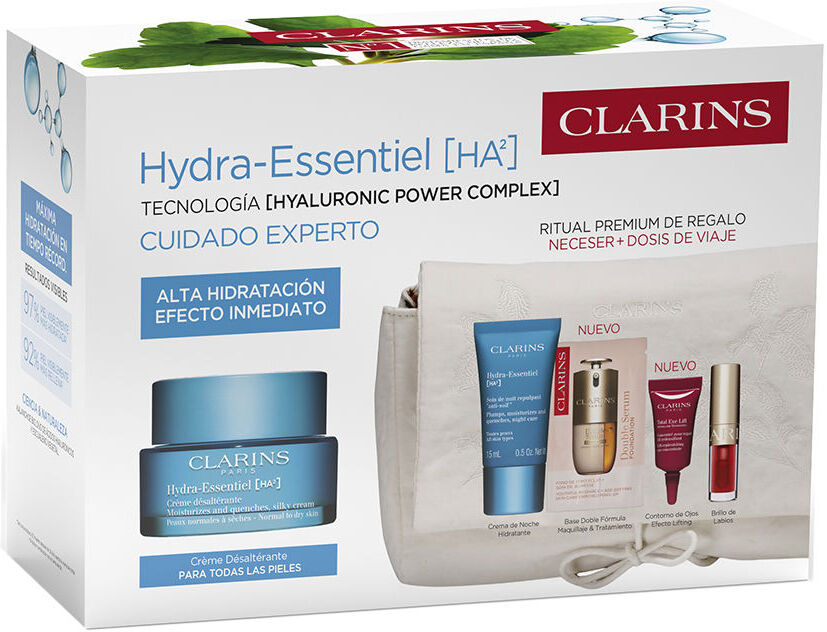 Clarins Confezione da 5 creme idratanti Hydra Essential.