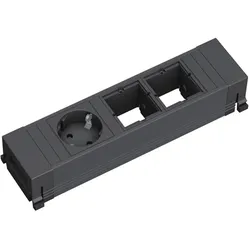 Bachmann, Steckdosenleiste, Bach Power Frame 1xSchuko 2xABD schwarz (1x, CEE 7/3)